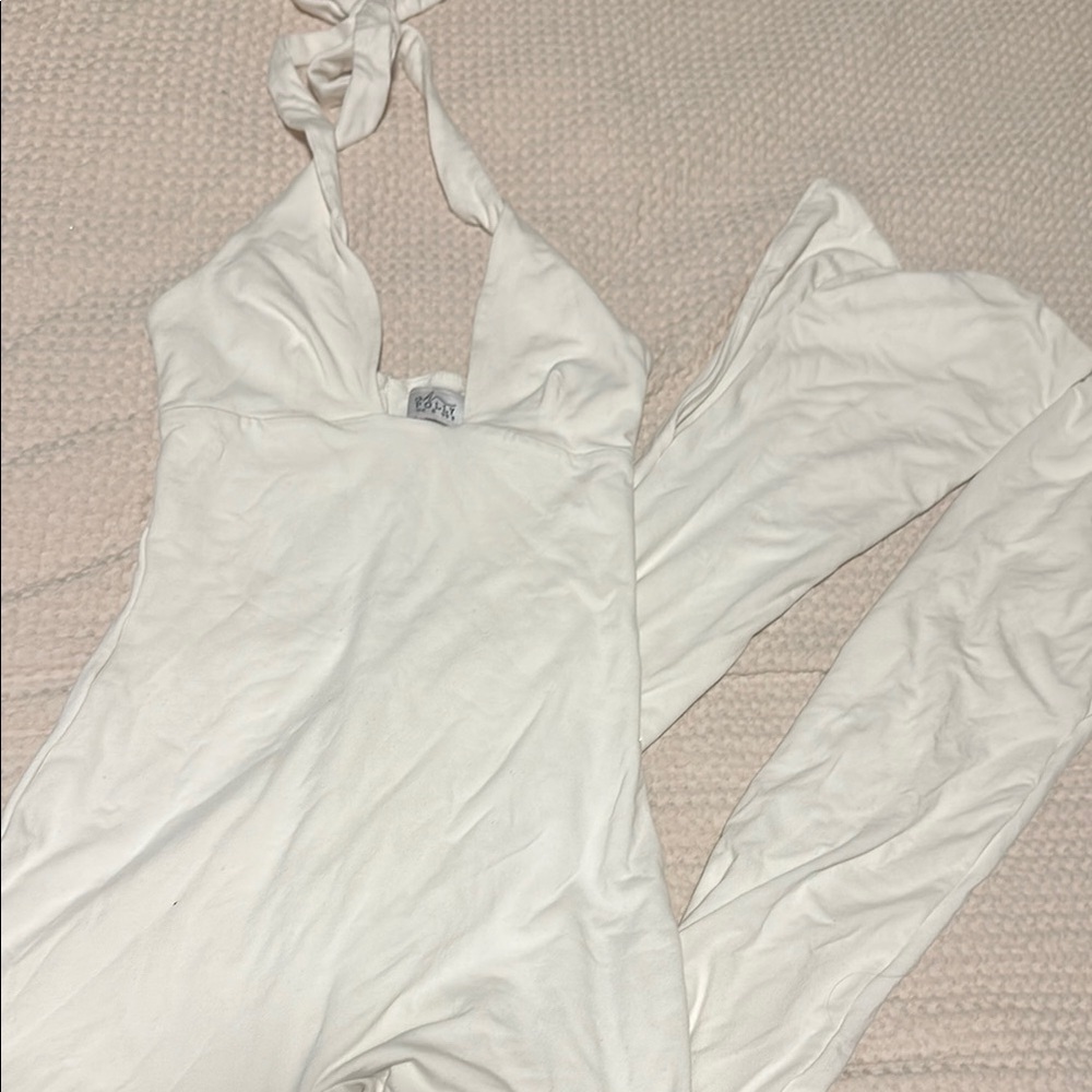 Oh Polly White halter jumpsuit